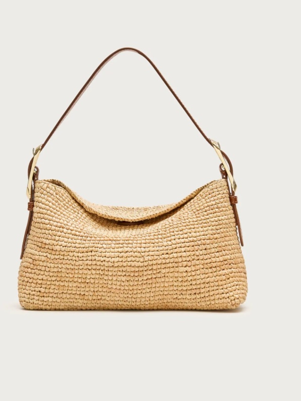 J crew Berkeley small handknotted shoulder bag in raffia